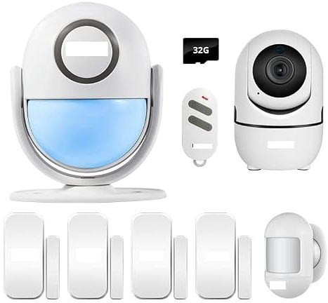 Tuya Smart Home Security WiFi Sistema de Alarma Funciona 120dB Detector de Movimiento Sensor de la Puerta de la cámara de vigilancia