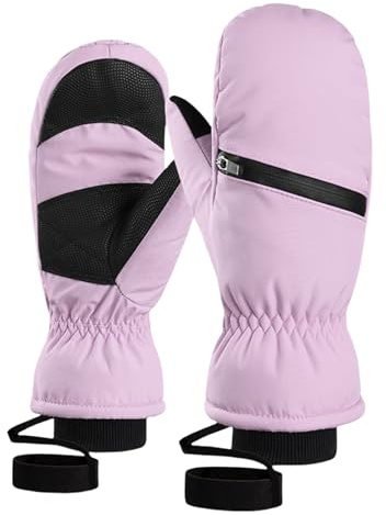Elnwnnkc Mitaines de Snowboard résistantes à l ' Eau Écrans tactiles Pratiques Gants de Ski Mitaines Chaudes Gants d ' Hiver pour Hommes Femmes Ski résistant à l ' Eau Hiver