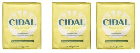 Cidal Natural Antibacterial Soap TWIN PACK 125g x3 (6 soaps)