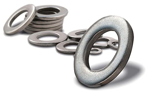 PROTECH 50 Stück Unterlegscheiben M10 Edelstahl rostfreier A2 V2A Innendurchmesser 10.5mm Außendurchmesser 20mm Beilagscheiben Scheiben DIN 125 A U-Scheiben