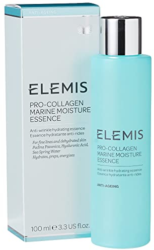 Elemis Pro-Collagen Marine Moisture Essence, feuchtigkeitsspendende, vorbereitende und energetisierende Pflege mit Meereskollagen, glättet feine Linien, Anti-Falten-Formel, 100 ml