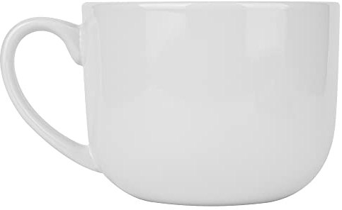 CAILIDE Jumbo Soup Mug 50oz/1420ml lagrge Ceramic Soup Mug Oversized Soup Bowls with Handles for Coffee, Tea, Ice Cream, Cereal (White)