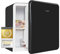 Exquisit Mini Kühlschrank CKB45-0-031F schwarz| Kühlbox | 47 Liter Nutzinhalt | Hotelkühlschrank | Retrostyle