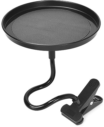 JNNJ Food Tray Holder for Car, Car Mini Table for Food, Adjustable Extendable Base Holder for Eating, Car Multi-functional Tray for Drink Cup Coffee Snacks, Universal Food Storage Tray for Vehicles