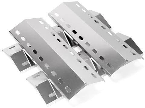 GFTIME 42 x 15 cm, copertura per bruciatore, piastra riscaldante, in acciaio inox, 4 pezzi