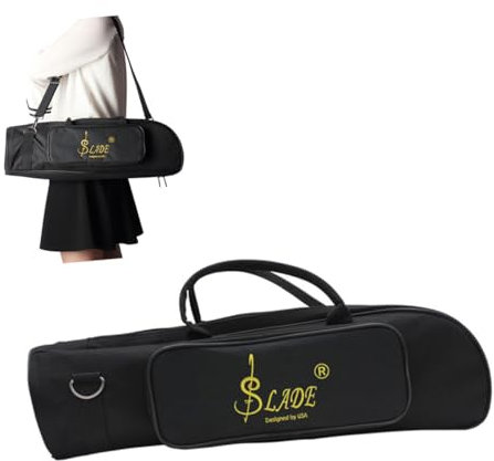 Toyvian Standard-trompetenkoffer Aus Oxford-gewebe Reiseaufbewahrung Schwarz