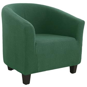 Surwin Sesselbezug Sesselschoner mit Elastisch Stretch Husse, Wasserfeste Maiskörner Sesselüberwurf Universal Chair Schonbezug Sofabezug für Clubsessel Lounge & Cocktailsessel (Grün)