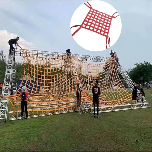 SSDDLZEQ Flache Frachtnetze, hängende Frachtnetze, elastische Frachtnetze, Seilhebenetze, LKW-Frachtnetze (Size : 3 X 3M/Mesh 20cm/Load 4t)