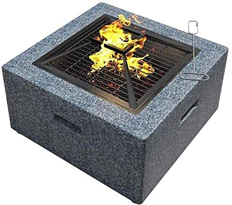 NOALED Braciere da Esterno Tavolo da braciere Domestico da Esterno con ripiano per Barbecue, Riscaldatore Multifunzionale per braciere/Barbecue da Giardino in terrazza,