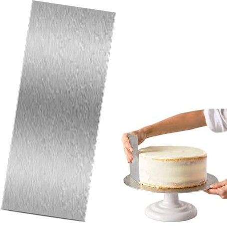 Cake Scraper 10 Inch Stainless Steel Icing Scraper Buttercream Smoother Cake Decoration Comb for Kitchen Baking