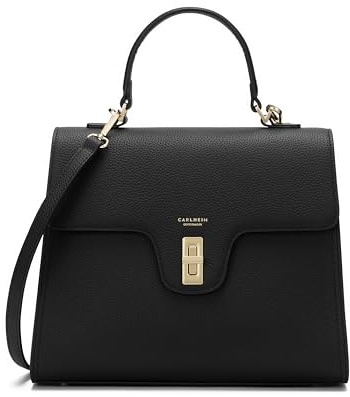 Carlheim, Gotland Genuine Leather collection, Estelle Genuine Leather Handbag (Black)