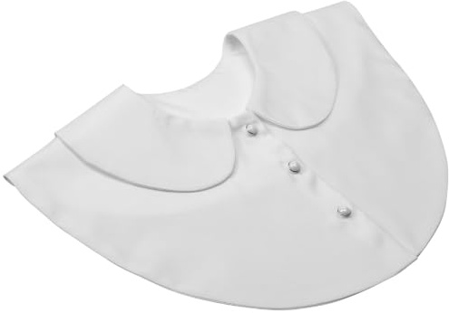 BESTYASH Faux Col Claudine, Bouton Perlé, Accessoire Amovible | Col amovible transforme pull ou robe avec une finition chemisier sans ajouter une couche complète au quotidien
