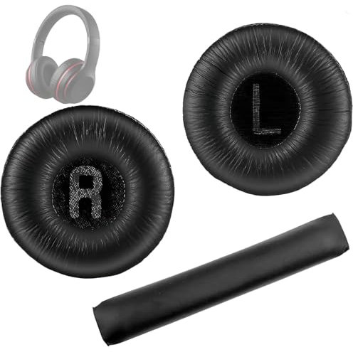 AzureRay ​1 Paio Cuscinetti Cuffie + Archetto per JBL Tune600/T500BT/T450 - Copri Padiglioni 70mm con Memory Foam | Ricambi Originali​