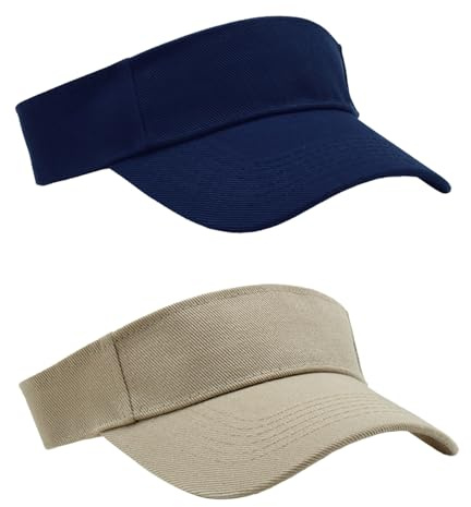 Gkhlg Pack of 2 Sun Hat Kids Breathable Adjustable Velcro Unisex Running Visor for Ages 4-10 Baseball Cap for Outdoor Activities Travel Leisure
