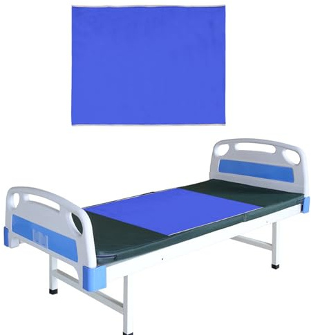 Slide Sheets for Moving Patients on Bed, Patient Transfer Slide Sheet, Repositioning Aid for Bed Mobility, Wheelchair and Vehicle Transfers, Elderly, Hospitals, Home Care, (75x95cm, Blue)