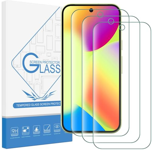 AOKUMA [3 stycken skärmskydd i härdat glas för Google Pixel 10/10 Pro/Pixel 11/11 Pro 5G, skärmskydd, 9H hårdhet, stötsäkert och reptåligt