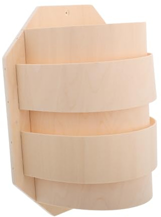 DIKACA Pantalla de Madera Ligera para Lámpara de Sauna Accesorio Práctico y de Bombilla Fácil de Instalar Compatible con Diversas Habitaciones de Sauna