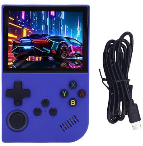 Tomotato Consola de Juegos Retro Portátil, Linux 3.5 Pulgadas Pantalla HD 640x480, 3500mAh Batería Larga Duración, 15,000+ Juegos Integrados y 30 Emuladores para Jugadores (64g)