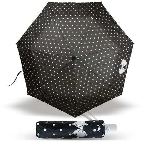 Y-DRY 50 Special Ombrello Corto Apri e Chiudi, Antivento, Compatto e Resistente, Fusto Slim, Diametro 93 cm, Chiuso 26,5 cm, Leggero e Pratico per Uso Quotidiano (Black)