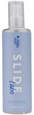 Loving Joy Lube 250ml, Slide Water Based Lubricant, Lubricating Gel, Aloe Infused, Personal Lubricant