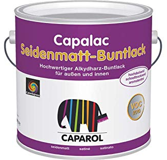 Capalac Seidenmatt-Buntlack Nußbraun RAL 8011, Außen & Innen, hochdeckend, schnelltrocknend, 750ml
