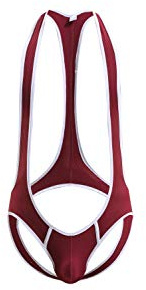 4UFIT Men's Jockstrap Bodysuit, Men's Wrestling Singlet Bodysuit, Sexy Lingerie for Men