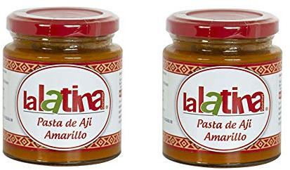 Pasta de Ají Amarillo Peruano en Pasta 225 g Pack 2 Unidades Condimento para Cocina Peruana Picante Suave para Salsas Guisos Marinados