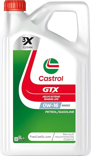 CASTROL Olio motore GTX 0W-16 5 L Compatibilità con TOYOTA Yaris Hatchback P13, SUZUKI VITARA LY