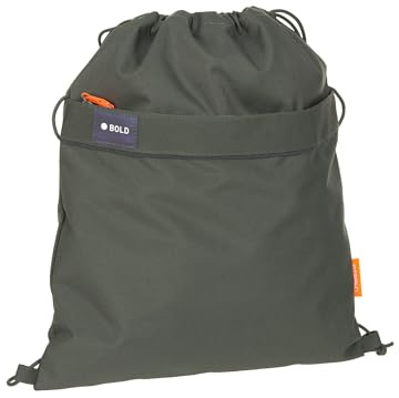 LÄSSIG BOLD Kinder Turnbeutel Sportbeutel mit Rucksackfunktion/School String Bag Bold dark olive