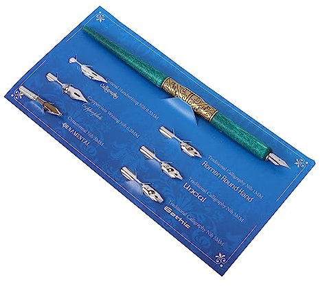 Hohopeti 1satz Vintage Dip Pen Set Mit Austauschbaren Federköpfen Für Kalligraphie Und Schulbedarf Komfortabler Holzgriff Für Präzises Schreiben Und Zeichnen Für Anfänger Und Kreative