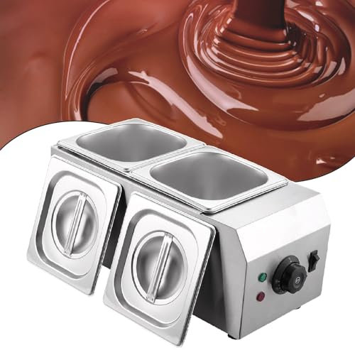 Olla Para Derretir Chocolate Profesional | MáQuina Para Templar | Uso DoméStico O En PanaderíA | Acero Inoxidable | Control Manual | CalefaccióN Con Aislamiento De Agua,220V