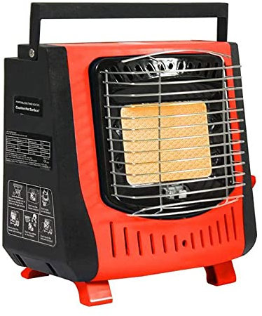 Riscaldatore a gas portatile da campeggio con bruciatore in ceramica 1.3kW potenza 108g/h Consumo 5000 BTU Output