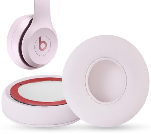 Solo 4 earpads Replacement Ear Pads for Beats Solo 4 – Memory Foam & Protein Leather Cushions Compatible with Beats Solo 4 Wireless Bluetooth On-Ear Headphones