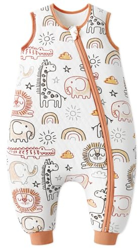 Yoofoss Piccolo quadrato Air Layer Split Leg Sacco a pelo 2.5TOG Marrone Giraffa M