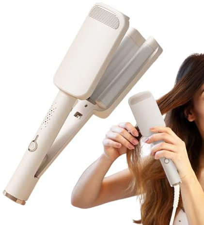 Huayeex Rizador Automático, Rizador Cerámico para Ondas, Estilizador Cerámico Con 4 Temperaturas Para Rulos Pelo Corto Largo Mujeres Niñas Herramientas De Estilo