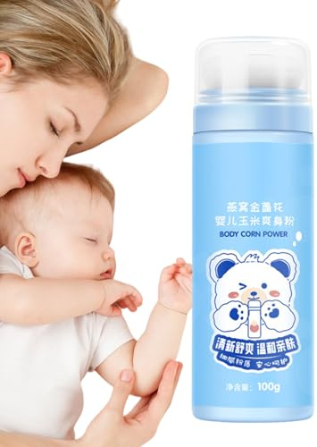 Kids Powder Talc-Free – 100 g, Anti-Itch Talkum Powder Body Care, Talkum Free Powdder mit einer sanften Formel für Babys, Kleinkinder, tägliche Pflege für empfindliche Haut