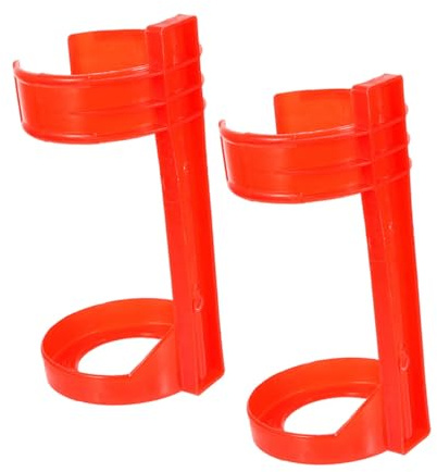 SOPOTUTU 2 pezzi Supporto Estintore Auto Rosso Staffa Montaggio Sicura e Fissa per Estintore Portatile e Facile Accesso per Ufficio Casa e Veicoli