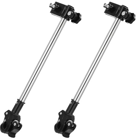 Mipcase Lot de 2 Supports de Parapluie Réglables pour Vélo et Trottinette Électrique Fixation Rapide Pied de Parapluie Pratique pour Activités de Plein Air Protection Solaire Optimale
