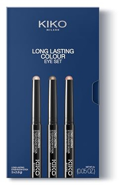 KIKO Milano Ultimate Eye Look Set | Long Lasting Eyeshadow Stick 04, Unlimited Precision Automatic Eyeliner And Khôl 16 & Maxi Mod Volume Mascara | Long-Wearing, Defined Eye Looks