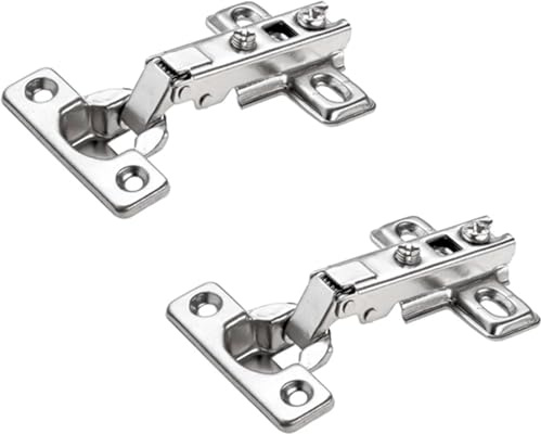 Hettich Topfscharnier 95° Öffnungswinkel, 2 Stück, 26 mm vorliegend 9240402 | für vorliegende Türen, inkl. Schrauben, Mini-Topfscharnier, zum Aufschieben, Artikel 9240402