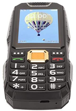 CHICIRIS 2.8in HD Senior Cellphone, Unlocked Big Button Cell Phone for Elderly with SOS Button, Flashlight, 13800mAh Battery, Charging Dock, Hearing Aid Compatible, Dual SIM GSM (Black)