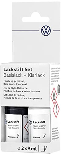Volkswagen LST0M2S9R Lackstift-Set S9R Gletscherweiss-Metallic plus Klarlack 2x9ml