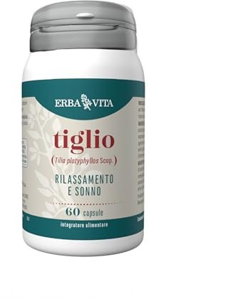 ERBA VITA Integratore Alimentare di Tiglio - 60 Capsule - Utile al rilassamento e al riposo notturno