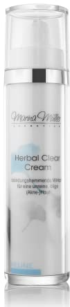 Herbal Clear Creme - Anti Agne Cream - Creme gegen Unreine ölige zur Pickel & Akne neigende Haut, entzündungshemmend & Woheltuende Pflanzliche Wirkstoffen 100% made in Germany