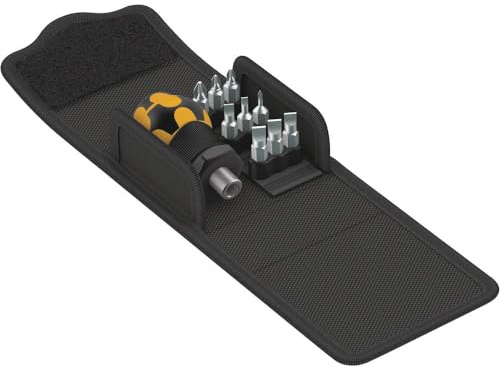 Wera 05057472001 Kraftform Kompakt Stubby ESD 1, Stubby Bit Handhalter und Bit Satz, 10-teilig