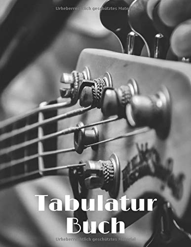 Tabulatur Buch: Lernen und komponieren Sie mit größerer Leichtigkeit! Heft mit leeren Tabulaturen zum Ausfüllen für 5-saitige Bassisten und Banjospieler (5 Saiten) - 21,59 x 27,94 cm - 150 Seiten
