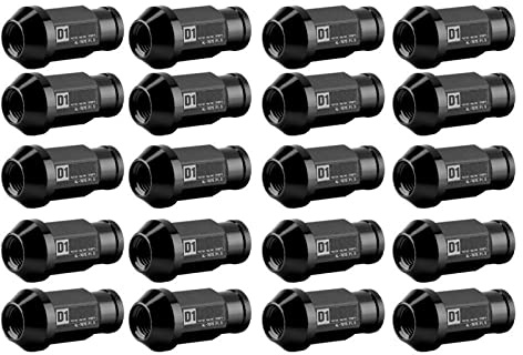 R ing Wheel Spiked Lug Nuts Autoreifenschrauben R ing Wheel Nut M12 x 1.5 20 Stück (schwarz) M12 x 1,5 Silber Lug Nut M12 x 1,5 Silber Lug Nut Radmutter Felgen Tuning + Radmutter M12 x 1,5 E