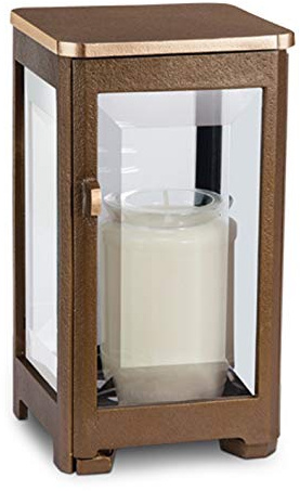 legendURN Grave lantern bronze in several colours | Cremation Urn for Ashes