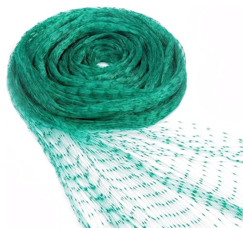 Garden Mile 4m X 10m Garden Netting Heavy Duty Fine Strong Mesh Garden Pond Net Fruit Veg Allotment Protection Protect Pond netting for plants Fish Stretch Fencing Cover Predator Deterrent Outdoor