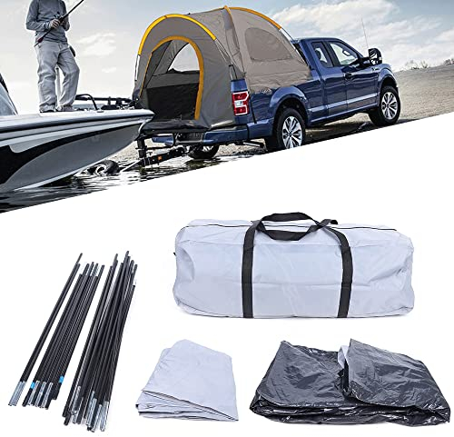 Lastbilstält baktält bil lastbilstält pickup-tält multifunktionell fältcamping fisketält av 210D-oxfordtyg och PE-tyg, vindtätt, solskydd, 200 cm